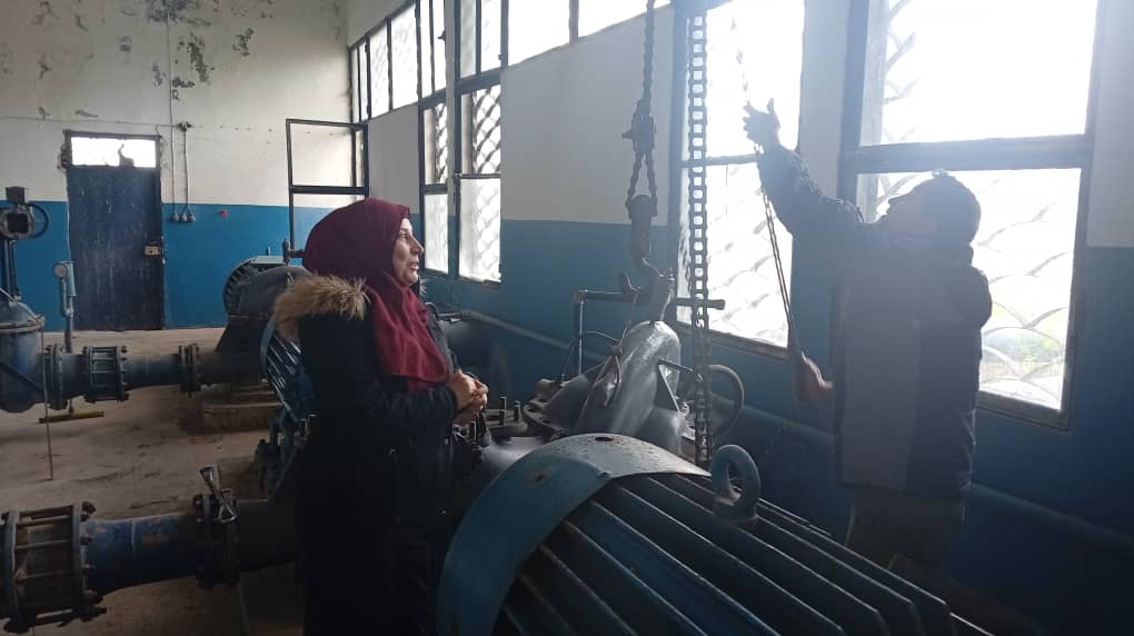 Continuation of annual maintenance work at the pumping stations of the Mashqita Dam in Latakia Governorate