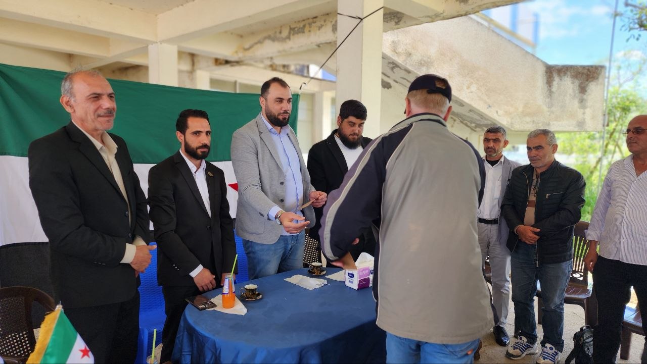 Honoring the water resources staff at Mashqita Dam in Latakia
