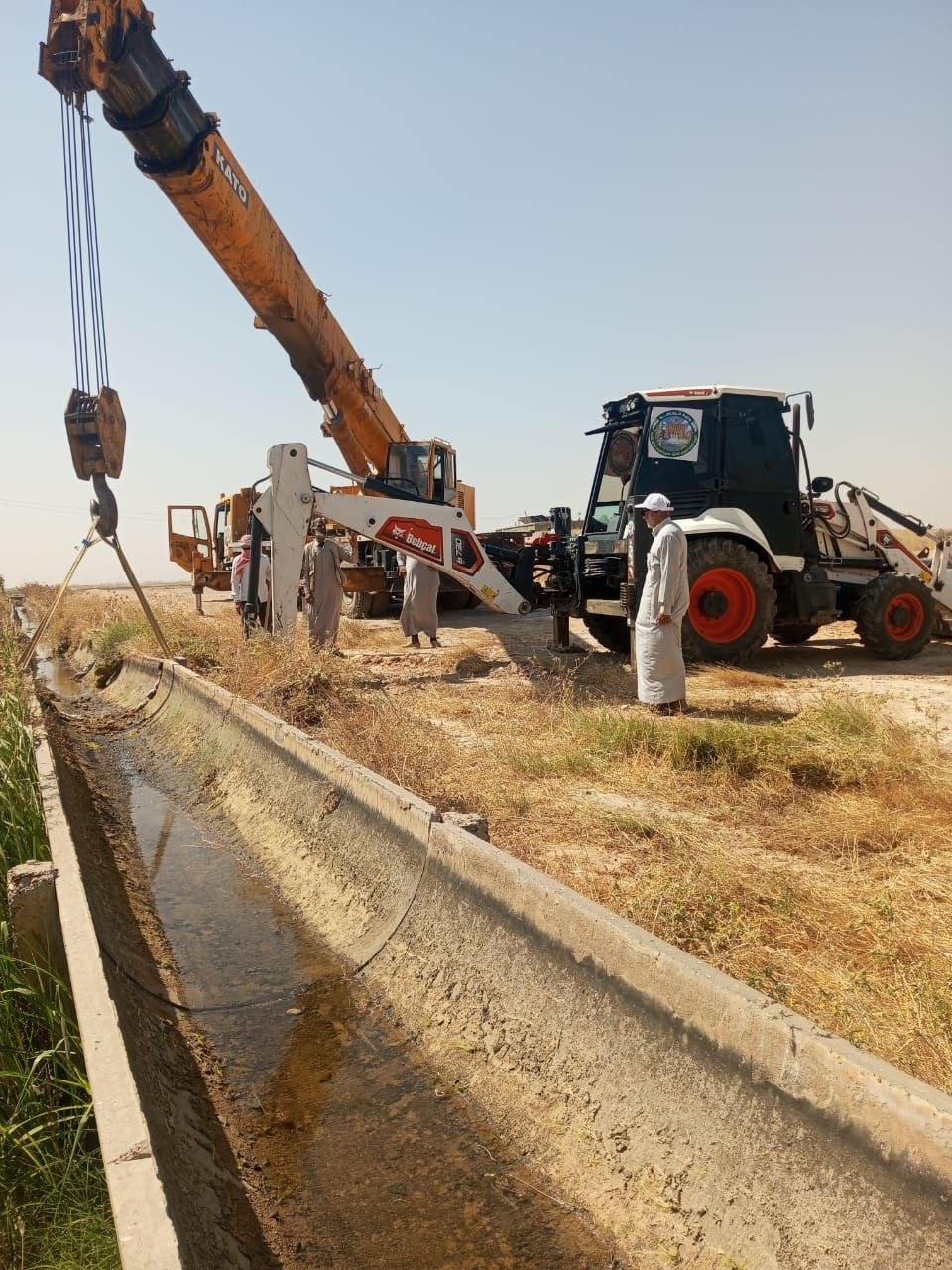 The Raqqa Water Resources Directorate continues maintenance and rehabilitation work within irrigation projects.