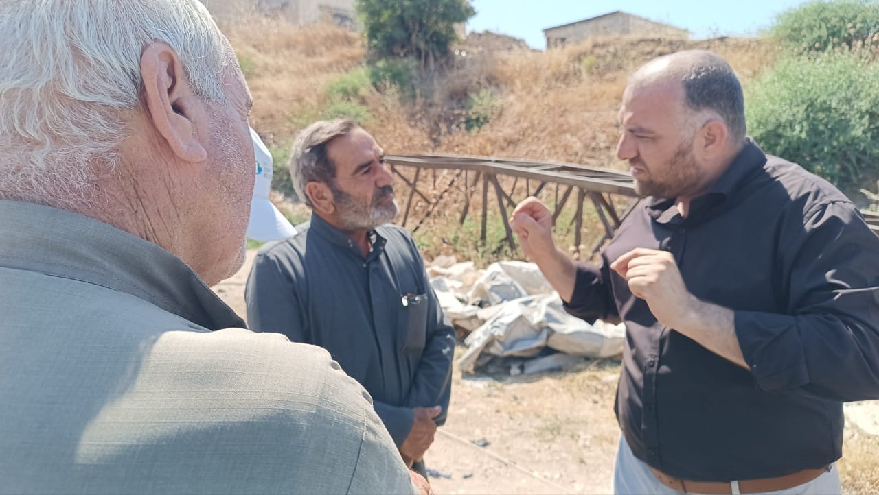 A field visit to follow up on the work at the Afamia dam and pumping station and to listen to the residents' demands