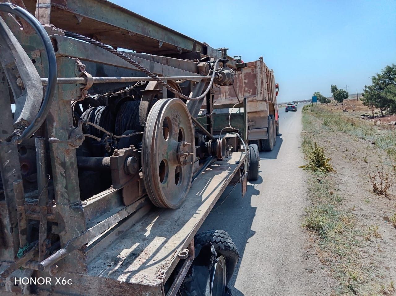The water authority caught illegal diggers in Daraa as part of efforts to protect groundwater.