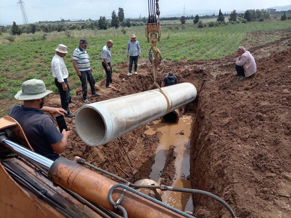 Maintenance of the Hebron line to improve irrigation for 130 hectares of farmland in the Akkar plain