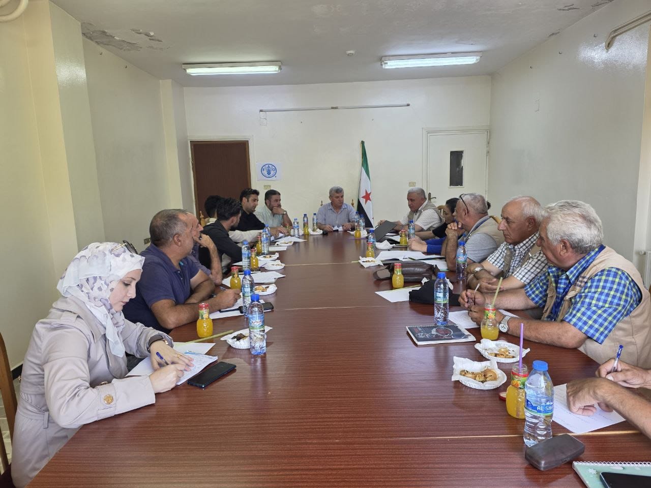 Homs Resources held a coordination meeting to follow up on the rehabilitation of the main Homs-Hama irrigation canal.