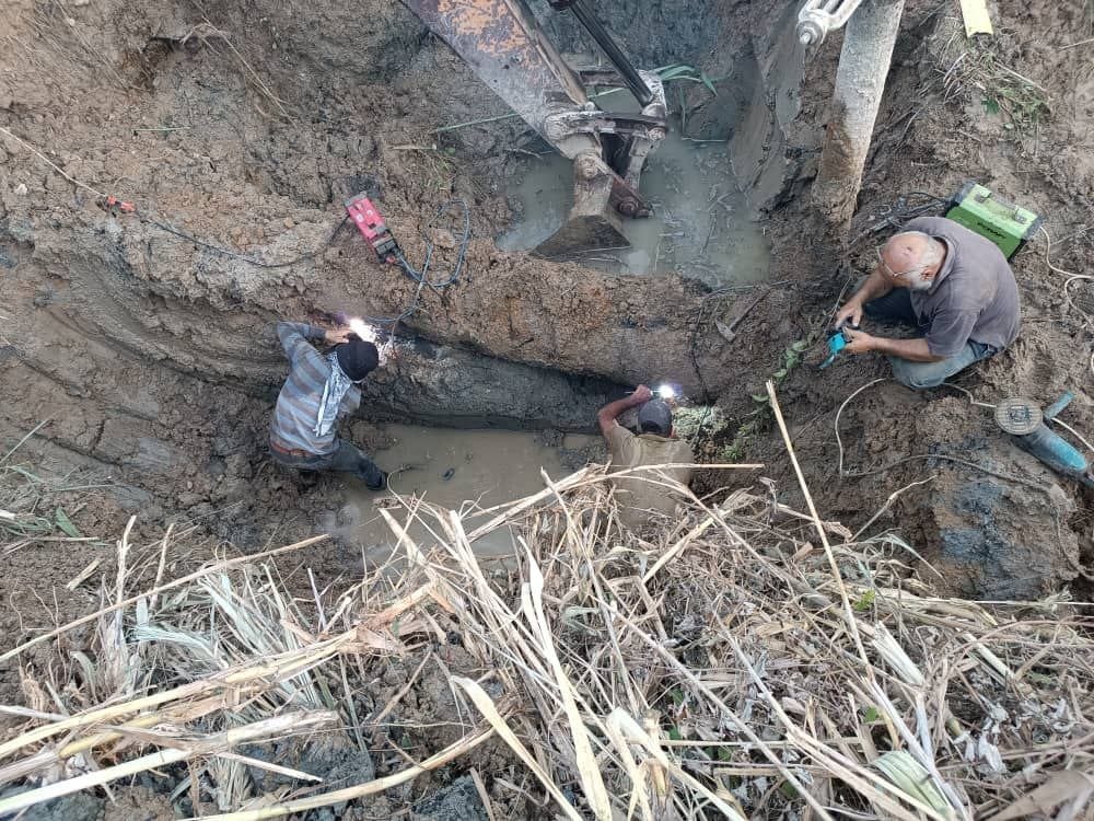 The Latakia Water Resources Directorate continues maintenance and repair work on the irrigation networks.