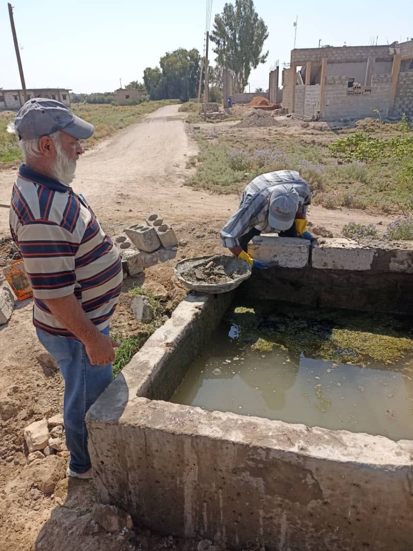 The maintenance workshop at the Water Resources Directorate in Deir ez-Zor continues the work of rehabilitating the channels in the Third Sector Project – Part B
