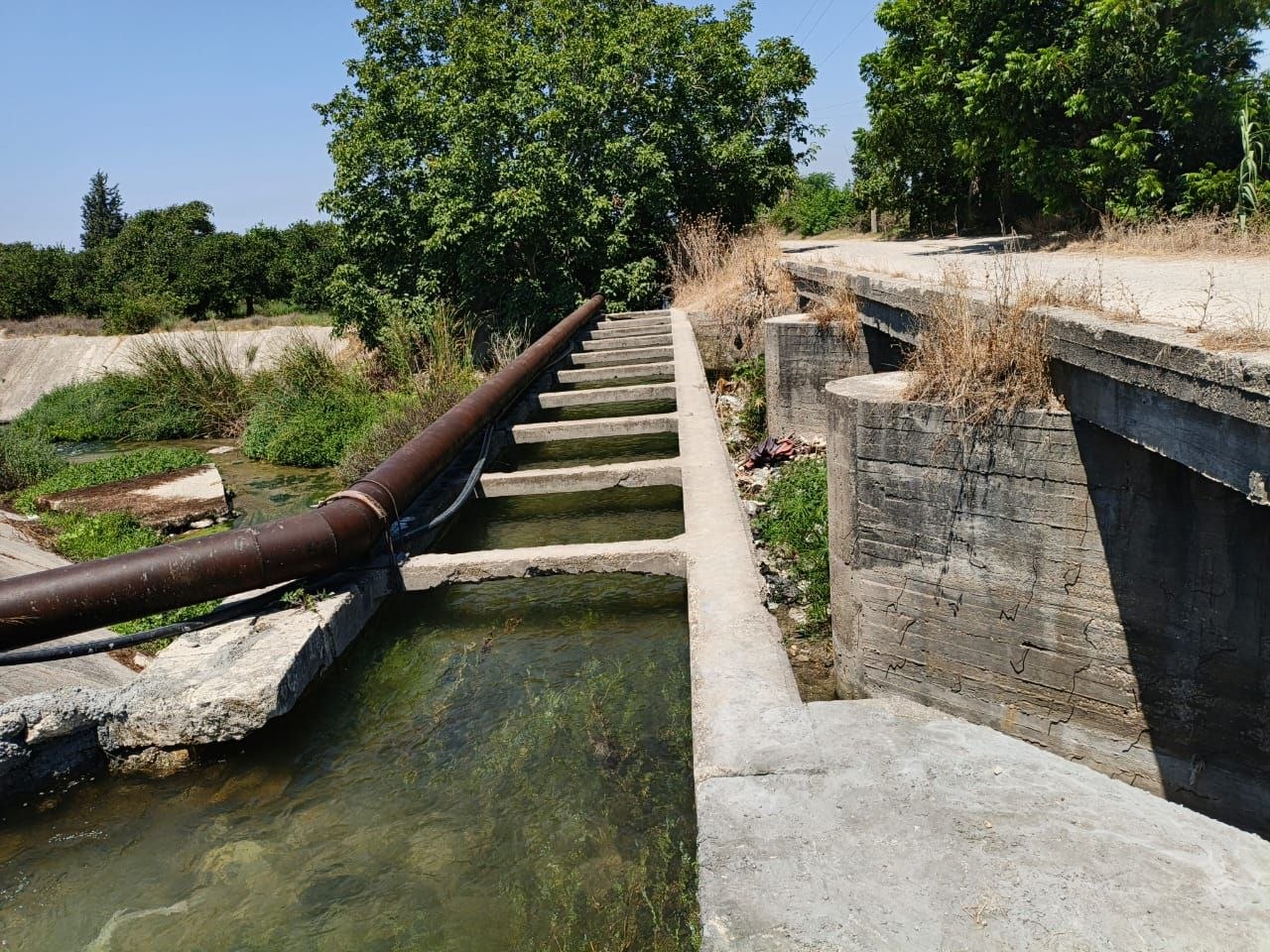 The rivers of Latakia feed the irrigation system... Fieldwork is being done to enhance the use of water resources.