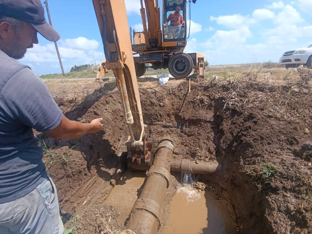 Fixing faults in the Western Canal Division to boost irrigation for 170 hectares in Tartous