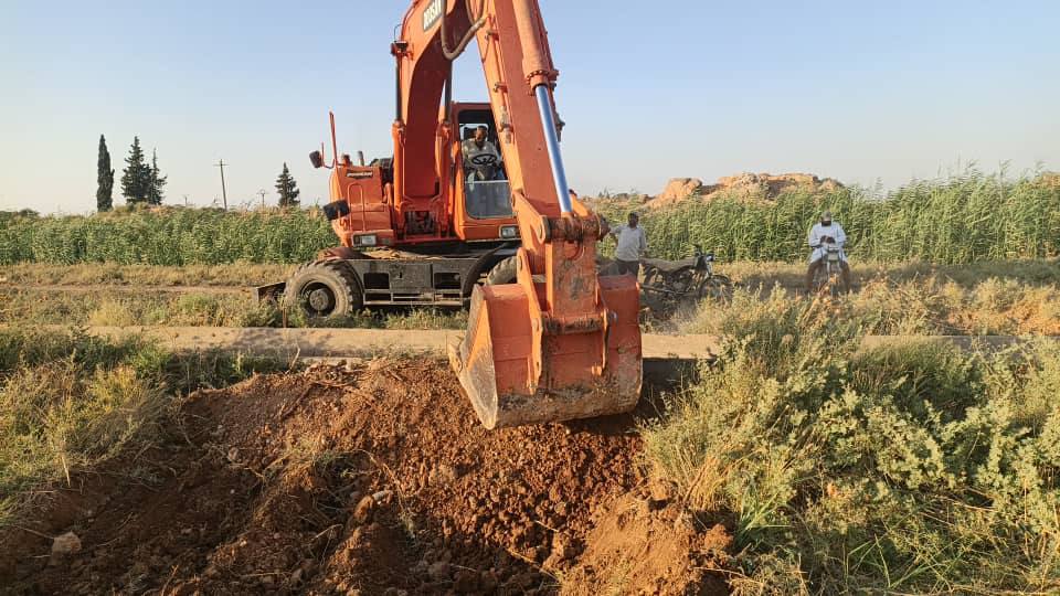 The Directorate of Water Resources and Land Reclamation in Aleppo is following up on regular and emergency maintenance work for irrigation projects