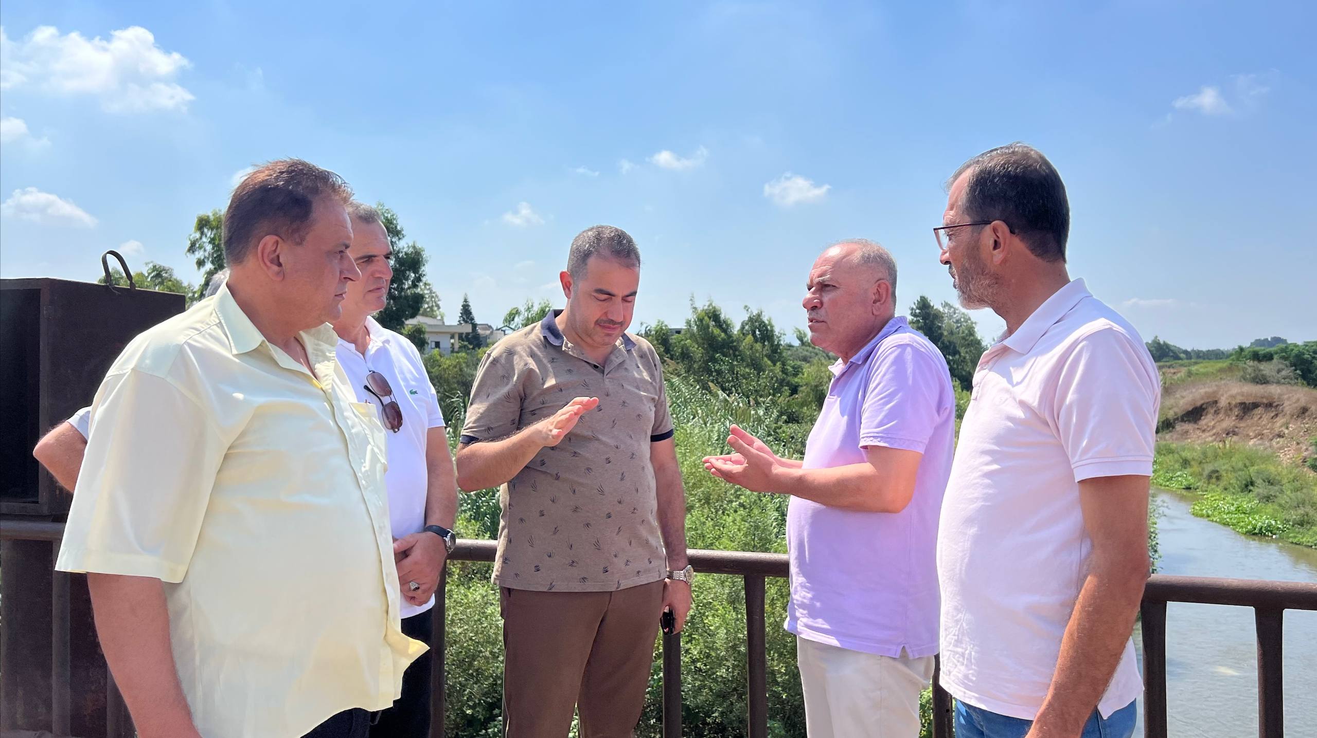A joint field tour to identify the river dredging needs before the rainy season