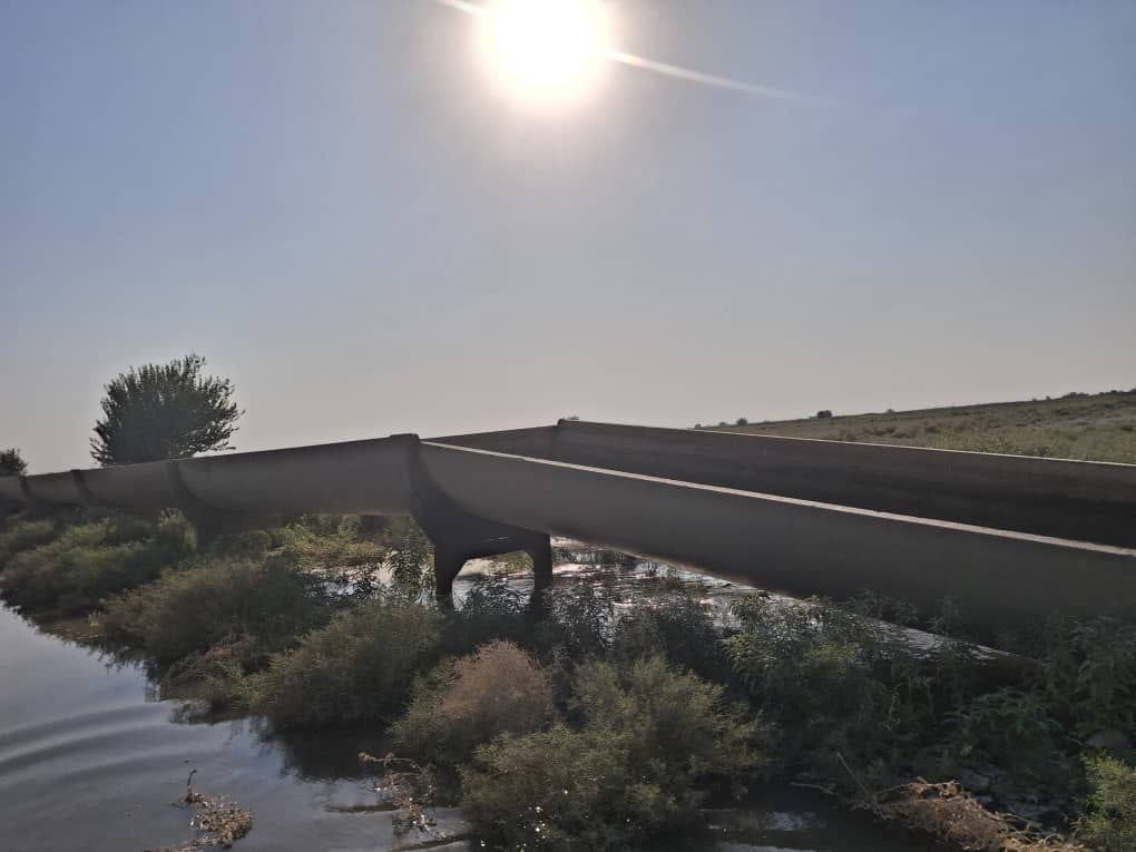 Maintenance of irrigation lines in the Third Sector project to improve the efficiency of irrigation water use