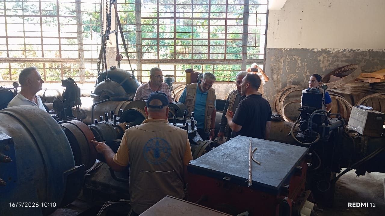 Latakia Water Resources Directorate: Operating the Tatra Pumping Station and monitoring the rehabilitation of the Al-Huweiz Station
