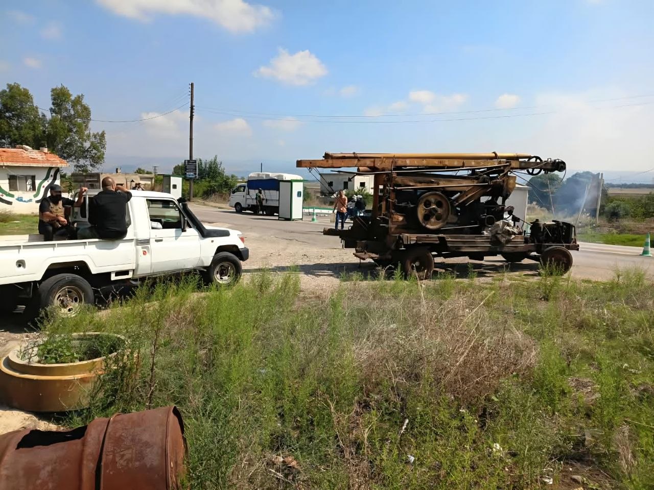 Water police seize unlicensed drilling rig in western Homs countryside